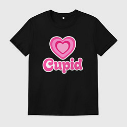 Футболка хлопковая мужская Амур, цвет: черный
