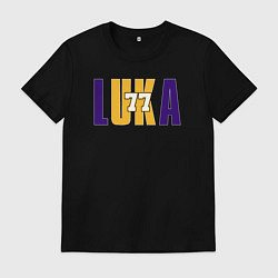 Футболка хлопковая мужская Lakers Luka, цвет: черный