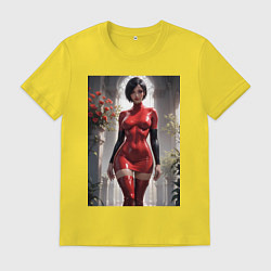 Футболка хлопковая мужская Ада Вонг из Resident Evil, цвет: желтый