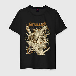 Футболка хлопковая мужская Metallica - rats and crows, цвет: черный