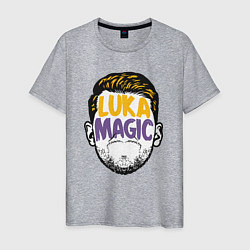 Футболка хлопковая мужская Luka magic face, цвет: меланж