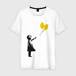 Футболка хлопковая мужская Wu-Tang Banksy, цвет: белый