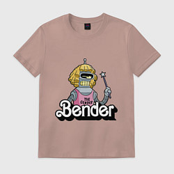 Футболка хлопковая мужская Gender Bender, цвет: пыльно-розовый
