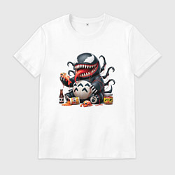 Футболка хлопковая мужская Вентоторо - коллаба, цвет: белый
