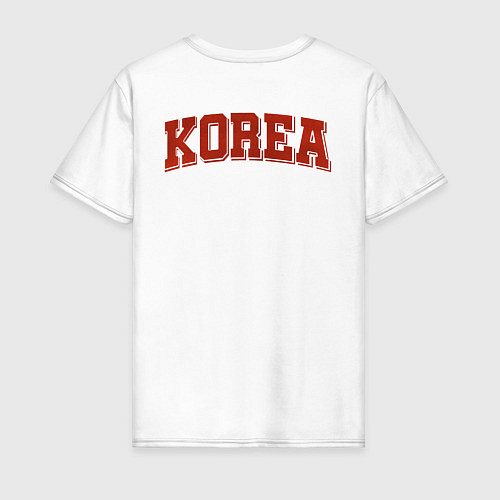 Мужская футболка North Korean symbol / Белый – фото 2