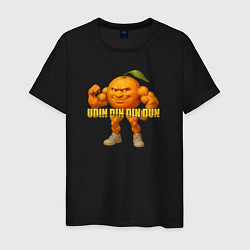 Футболка хлопковая мужская Udin din din dun brainrot meme, цвет: черный
