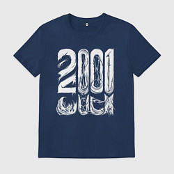 Футболка хлопковая мужская 2001 одиссея, цвет: тёмно-синий
