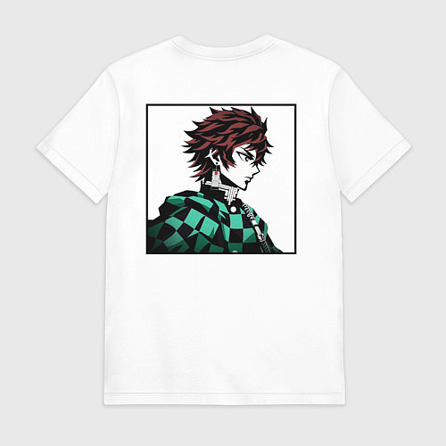 Мужская футболка Tanjiro Hinokami Kagura / Белый – фото 2