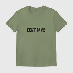 Футболка хлопковая мужская Sigma cat dont disturb, цвет: авокадо