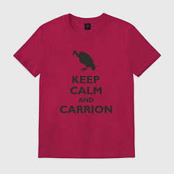 Футболка хлопковая мужская Carrion, цвет: маджента