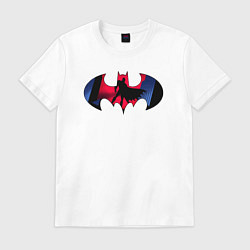 Футболка хлопковая мужская Batman knight, цвет: белый