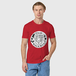 Футболка хлопковая мужская Путешествия Итон, цвет: красный — фото 2
