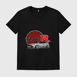 Футболка хлопковая мужская Honda Civic Type R, цвет: черный