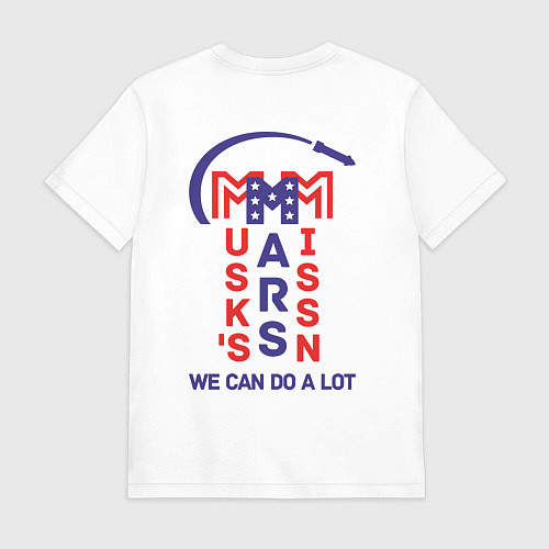 Мужская футболка Миссия на Марс Илона Маска / Белый – фото 2