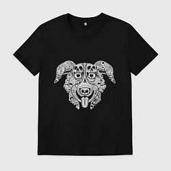 Футболка хлопковая мужская Мистер Пиклз face, цвет: черный