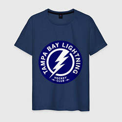 Футболка хлопковая мужская HC Tampa Bay Lightning, цвет: тёмно-синий