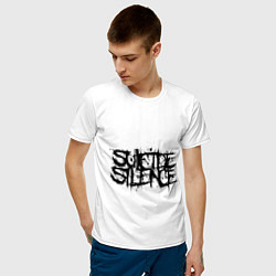 Футболка хлопковая мужская Suicide Silence, цвет: белый — фото 2