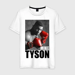 Футболка хлопковая мужская Mike Tyson, цвет: белый