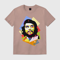 Футболка хлопковая мужская Che Guevara Art, цвет: пыльно-розовый