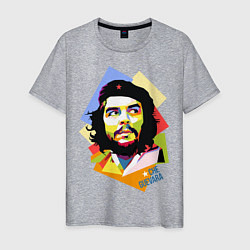 Футболка хлопковая мужская Che Guevara Art, цвет: меланж