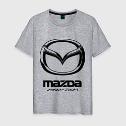 Футболка хлопковая мужская Mazda Zoom-Zoom, цвет: меланж