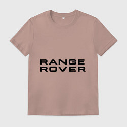 Футболка хлопковая мужская Range Rover, цвет: пыльно-розовый