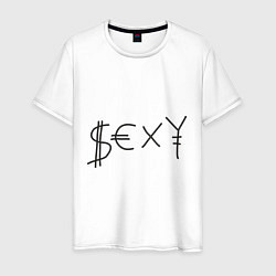 Футболка хлопковая мужская Sexy Money, цвет: белый