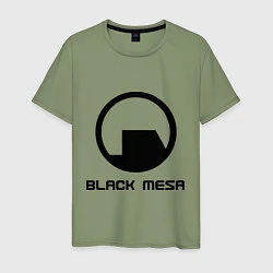 Футболка хлопковая мужская Black Mesa: Logo, цвет: авокадо