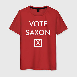 Футболка хлопковая мужская Vote Saxon, цвет: красный