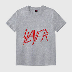 Футболка хлопковая мужская Slayer, цвет: меланж