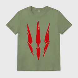 Футболка хлопковая мужская Ведьмак 3, цвет: авокадо