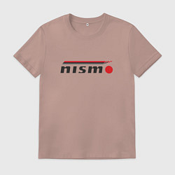 Футболка хлопковая мужская Nismo, цвет: пыльно-розовый