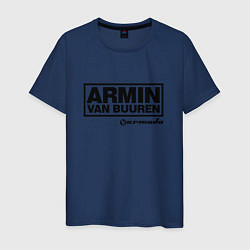 Футболка хлопковая мужская Armin van Buuren, цвет: тёмно-синий