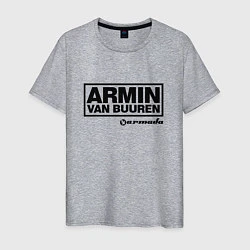Футболка хлопковая мужская Armin van Buuren, цвет: меланж