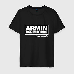 Футболка хлопковая мужская Armin van Buuren, цвет: черный