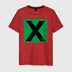 Футболка хлопковая мужская Ed Sheeran X, цвет: красный