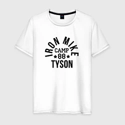 Футболка хлопковая мужская Iron Mike: Camp Tyson, цвет: белый