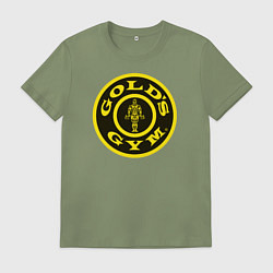 Футболка хлопковая мужская Gold's Gym, цвет: авокадо
