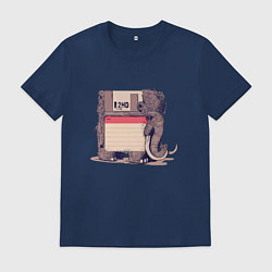 Футболка хлопковая мужская Вымершие виды, цвет: тёмно-синий