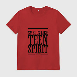 Футболка хлопковая мужская Smells like teen spirit, цвет: красный