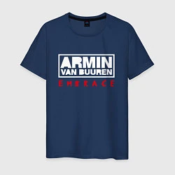 Футболка хлопковая мужская Armin van Buuren: Embrace, цвет: тёмно-синий