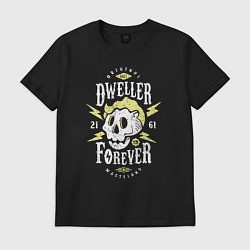 Футболка хлопковая мужская Dweller Forever, цвет: черный