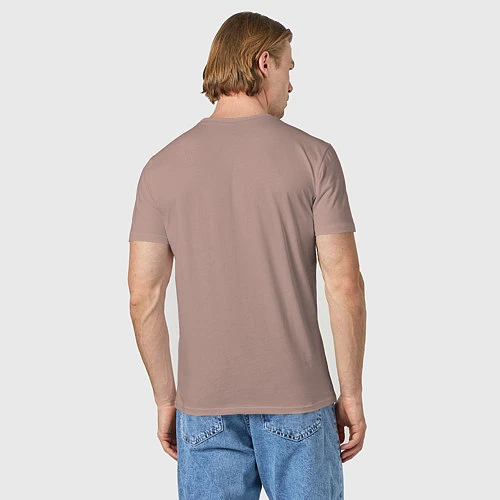 Мужская футболка 0019 / Пыльно-розовый – фото 4