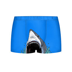 Трусы-боксеры мужские Акулий рык, цвет: 3D-принт