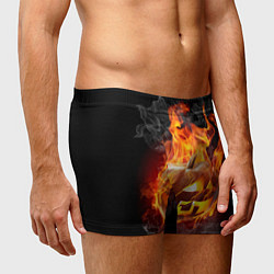 Трусы-боксеры мужские Огненная стихия хэллоуин, цвет: 3D-принт — фото 2
