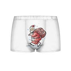 Трусы-боксеры мужские Дед мороз, цвет: 3D-принт