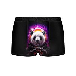 Трусы-боксеры мужские Panda Cosmonaut, цвет: 3D-принт