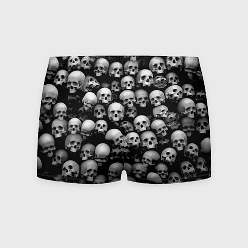Мужские трусы Черепа на черном / 3D-принт – фото 2