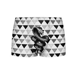 Трусы-боксеры мужские Snake Geometric, цвет: 3D-принт