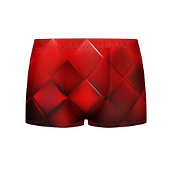 Трусы-боксеры мужские Red squares, цвет: 3D-принт